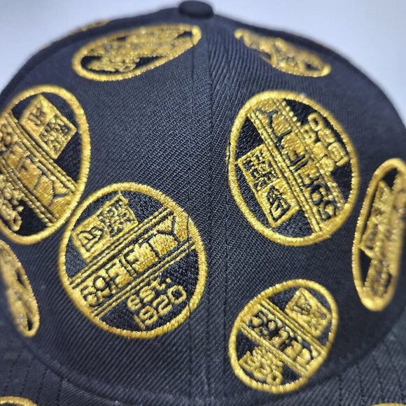 New Era 59FIFTY Hat Cap All-Over Sticker Embroidery Patch Fitted Size 8 - Picture 4 of 9